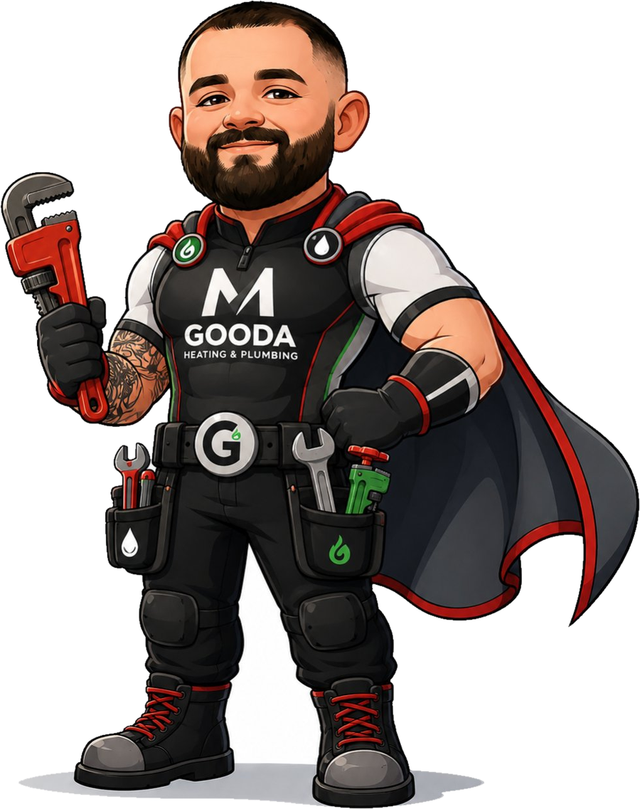 MR Gooda's Heating & Plumbing mascot